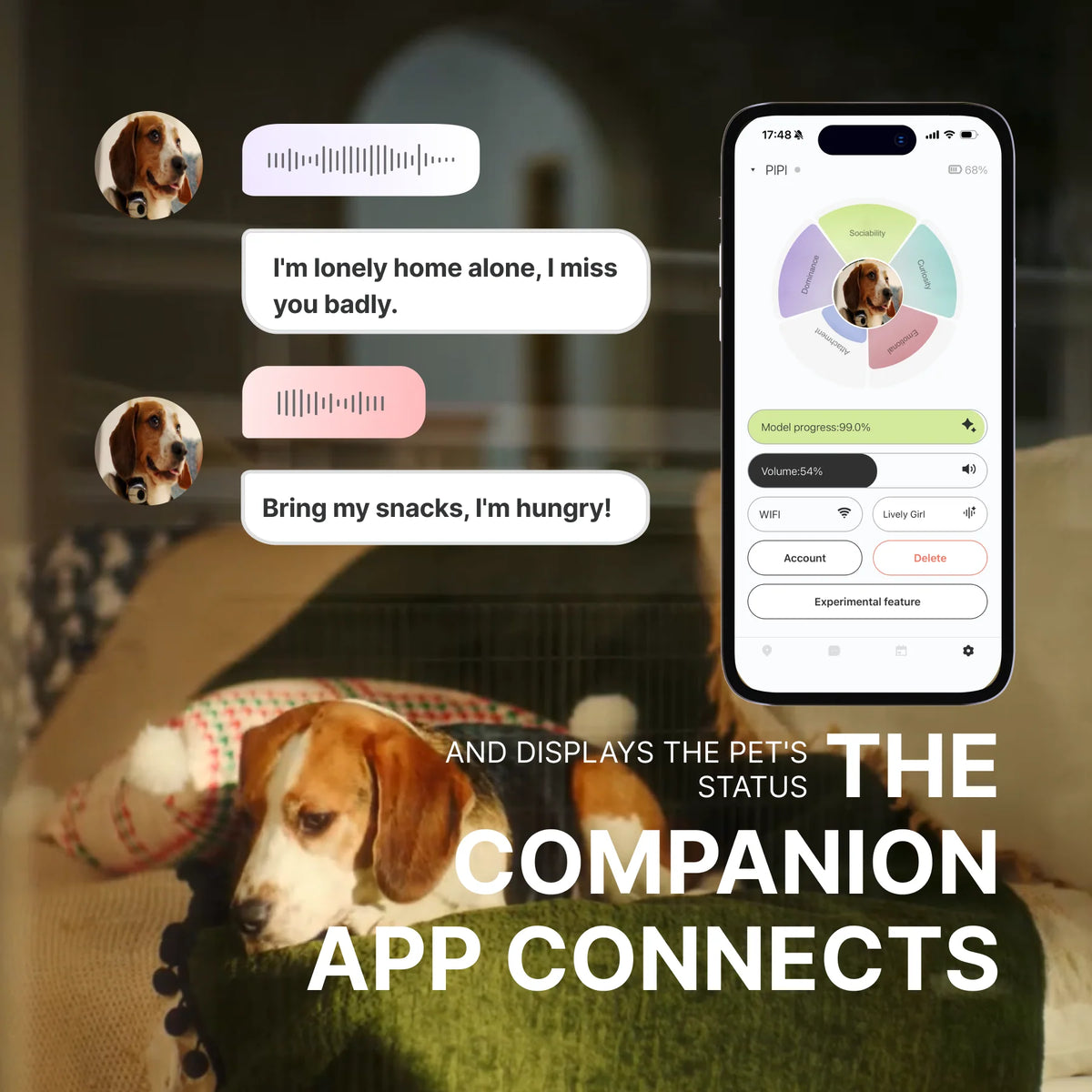 Smart Pet Translator – AI Voice Device for Dogs & Cats, 4G Waterproof