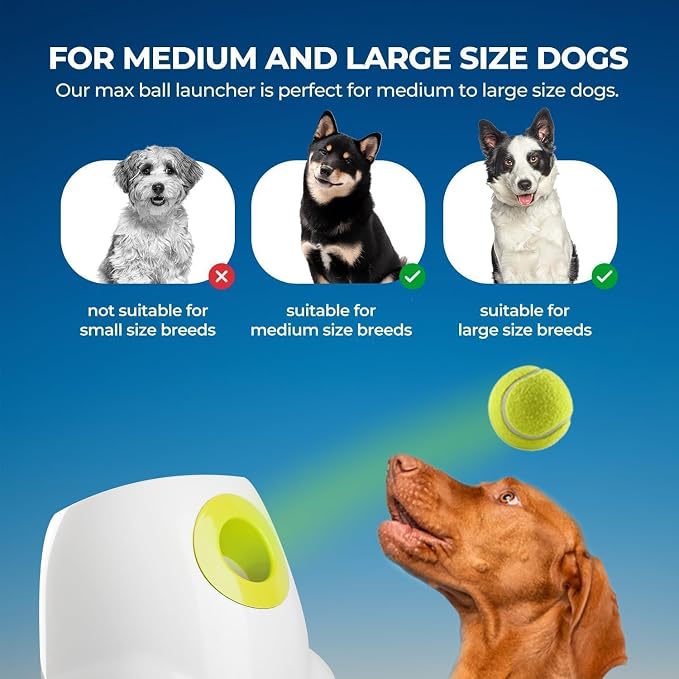 Smart Automatic Dog Ball Launcher – Interactive Fetch Toy