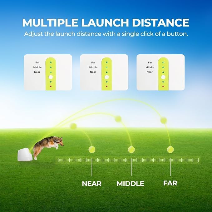Smart Automatic Dog Ball Launcher – Interactive Fetch Toy