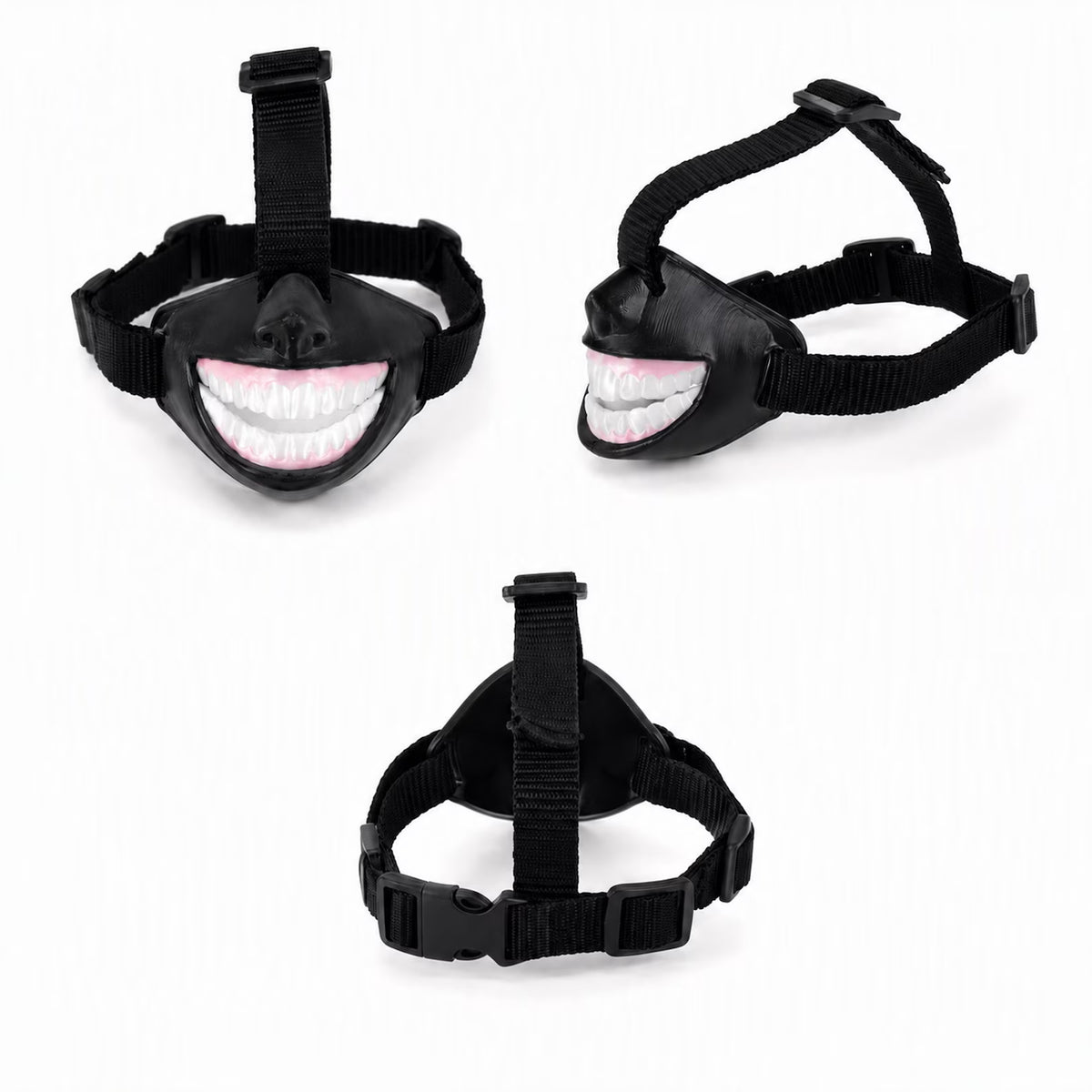 Funny Dog Smile Muzzle – Halloween Pet Costume & Photo Prop